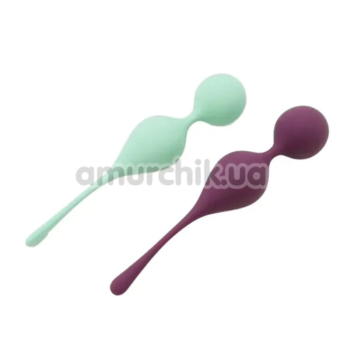Вагинальные шарики Sweet Em Velvet Lure Bloom Duo, бирюзовые