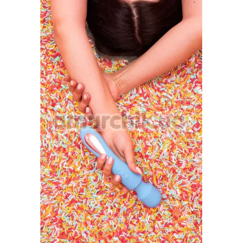 Универсальный вибромассажер Lovehoney Mon Ami Body Wand Massager, голубой