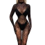 Комбинезон Star Night High Neck Leopard Bodystocking, черный - Фото №11
