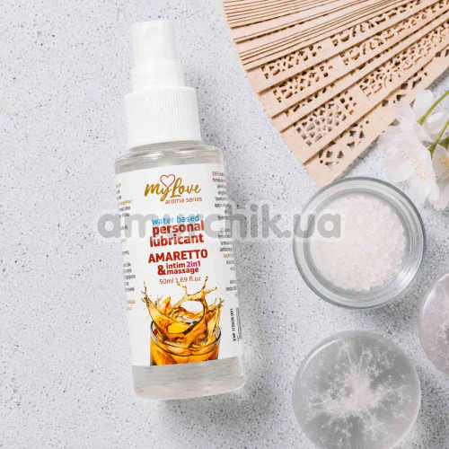 Масажний лубрикант MyLove Aroma Series Personal Lubricant 2in1 Amaretto - амаретто, 50 мл