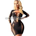 Платье Star Night Net Open Mini Dress, черное - Фото №1