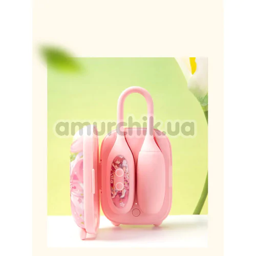 Симулятор орального сексу для жінок з вібрацією BeYourLover Magic Suitcase, рожевий