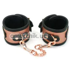 Фиксаторы для рук Liebe Seele Rose Gold Memory Leather Handcuffs with Faux Fur Lining, золото-черные - Фото №1