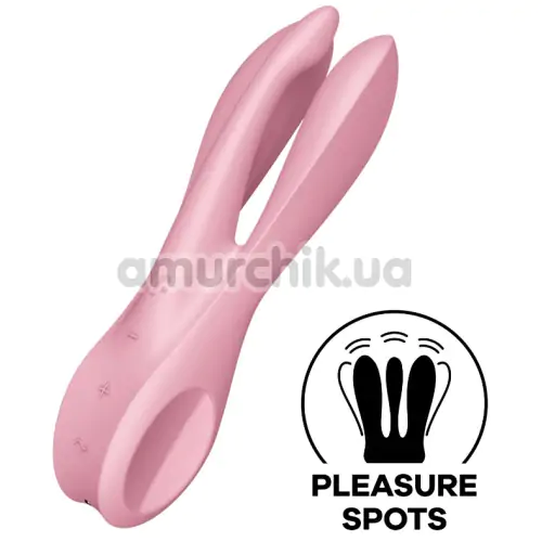 Клиторальный вибратор Satisfyer Threesome 1, розовый