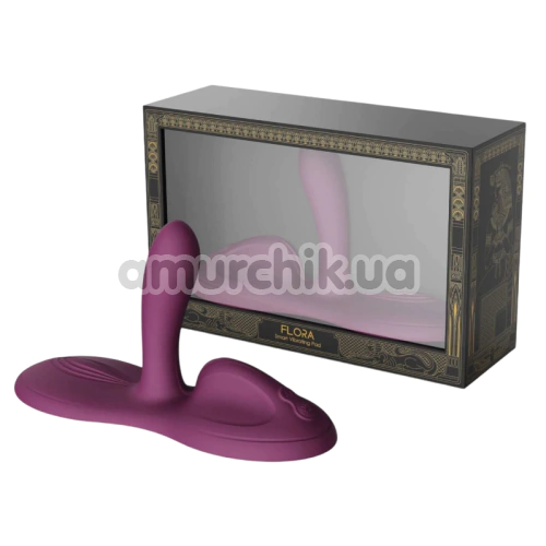 Вибратор для клитора и точки G с подогревом Zalo Flora Smart Vibrating Pad, фиолетовый