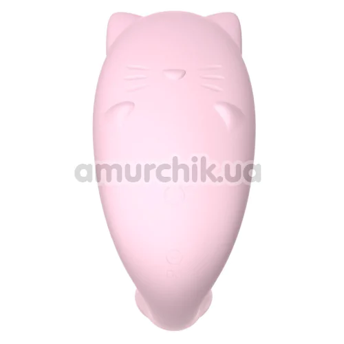 Вибратор для клитора и точки G с подогревом Crushious Fritz, светло-розовый