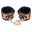 Фіксатори для рук Liebe Seele Rose Gold Memory Leather Handcuffs with Faux Fur Lining, золото-чорні - Фото №1