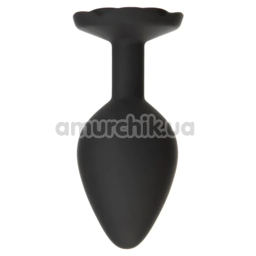 Анальная пробка Rose Shape Silicone Anal Plug Medium, черная