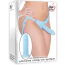 Страпон Adam & Eve Silicone Strap-on System, блакитний - Фото №8