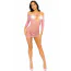 Платье Leg Avenue Modern Love Heart Net Dress, розовое - Фото №5
