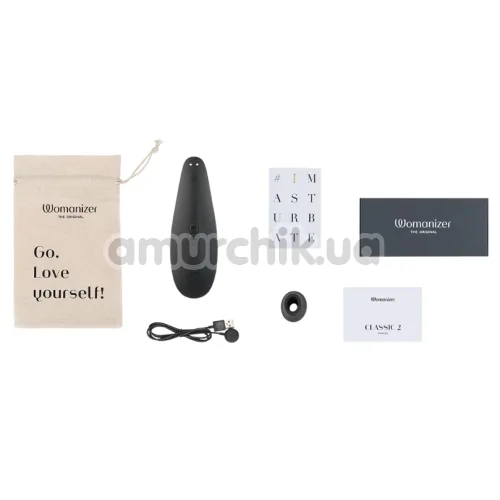 Симулятор орального секса для женщин Womanizer Classic 2, черный