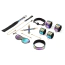 Бондажний набір Liebe Seele Purple Glossy Soft Bondage Set, фіолетовий - Фото №1
