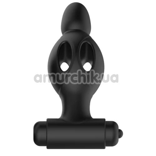Анальная пробка с вибрацией MR Play Super Rower Silicone Vibrating Anal Plug, черный