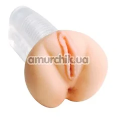 Искусственная вагина и анус CyberSkin Ice Action-View Pussy Stroker - Фото №1