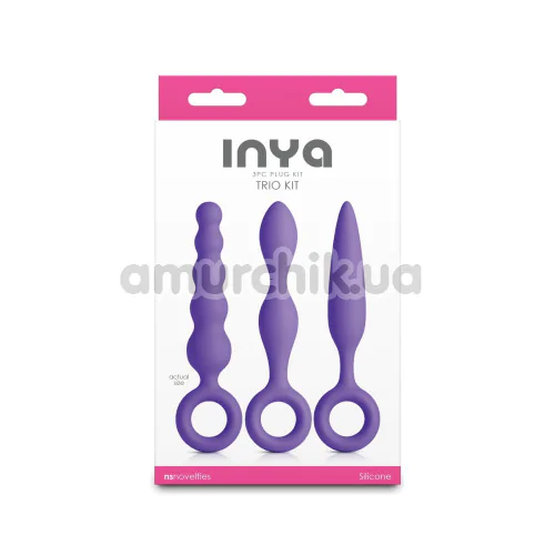 Набор анальных пробок Inya Trio Kit, фиолетовый