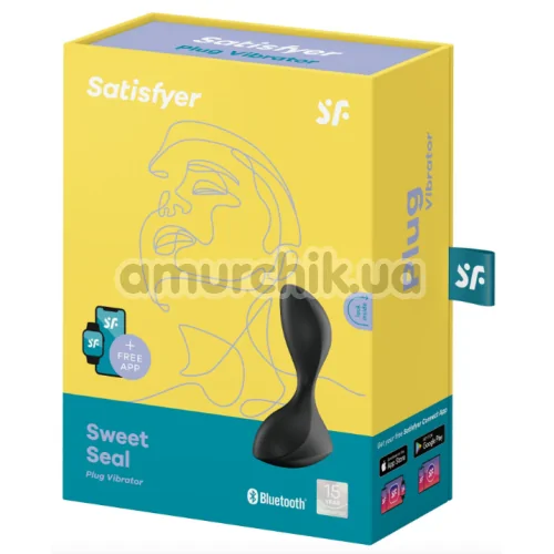 Анальна пробка з вібрацією Satisfyer Sweet Seal, чорна