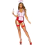 Костюм медсестри Leg Avenue Nurse Feelgood Sexy Costume, червоно-білий: боді + чепчик - Фото №2