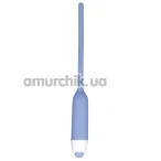 Уретральна вставка з вібрацією для жінок Silicone Dilator, блакитна - Фото №1