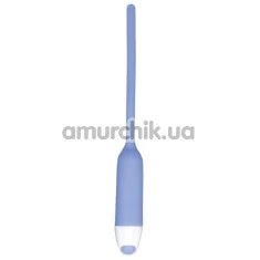 Уретральна вставка з вібрацією для жінок Silicone Dilator, блакитна - Фото №1
