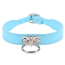 Ошейник DS Fetish Collar With Ring, голубой - Фото №1