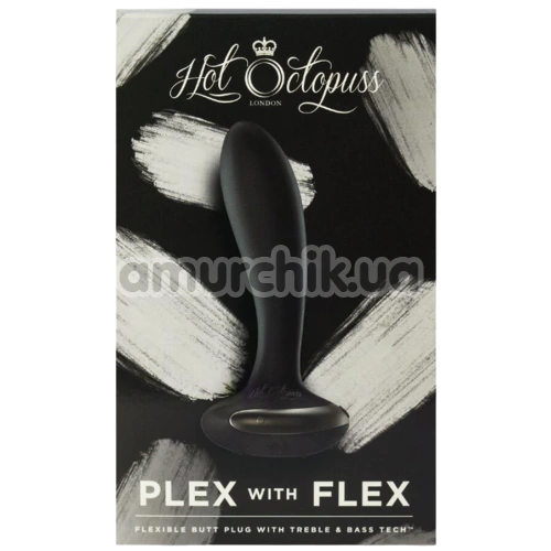 Анальна пробка з вібрацією Kiiroo Hot Octopuss Plex With Flex, чорна