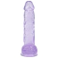 Фаллоимитатор Realrock Crystal Clear Dildo Realistic 5, фиолетовый - Фото №4