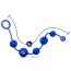 Анальные шарики Performance Advanced Silicone Anal Beads 16, синие - Фото №4