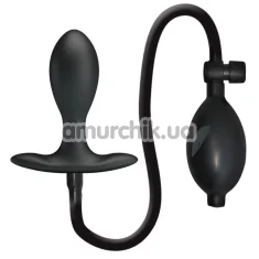 Анальный расширитель Pretty Love Inflatable Anal Plug, черный - Фото №1