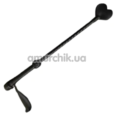 Стек у вигляді серця Candy Hero Slap Leather довгий, чорний - Фото №1
