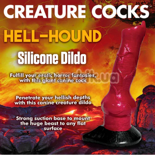 Фаллоимитатор Creature Cocks Hell-Hound, красный