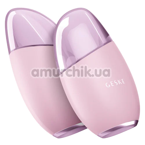 Массажер для глаз и лица Geske Cool & Warm Eye and Face Massager 7 in 1, светло-розовый