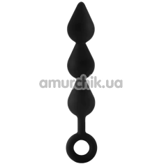 Анальний ланцюжок Fantasstic XL Triple Drop Plug, чорний - Фото №1