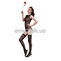 Комплект Moonlight Lingerie Model 15, чорний: боді + панчохи - Фото №1