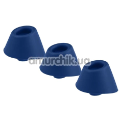 Набір насадок на симулятор орального сексу для жінок Womanizer Inside Out, Duo (Size S), синій - Фото №1