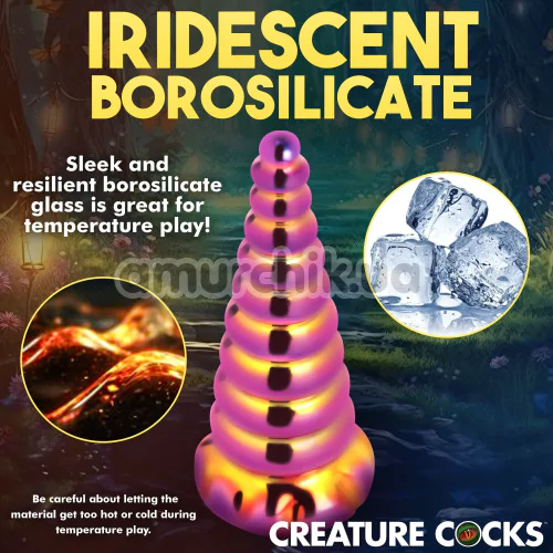 Фаллоимитатор Creature Cocks Twilight, розово-желтый