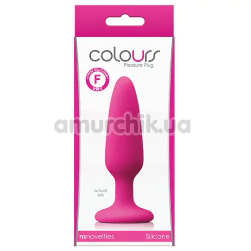 Анальна пробка Colours Pleasure Small Plug, рожева