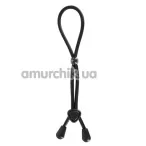 Эрекционное кольцо Bad Kitty Naughty Toys Cock And Ball Loop, черное - Фото №1