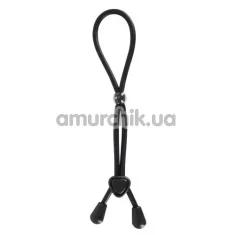 Ерекційне кільце Bad Kitty Naughty Toys Cock And Ball Loop, чорне - Фото №1