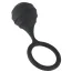 Эрекционное кольцо с утяжелителем Black Velvets Cock Ring & Weight, черное - Фото №2
