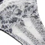 Комплект Star Night Sexy Floral Two-Tone Lace Set, черно-белый: бюстгальтер + трусики-стринги - Фото №11