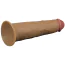 Вибратор с ротацией Dual-Layered Silicone Nature Cock LV410210, телесный - Фото №2