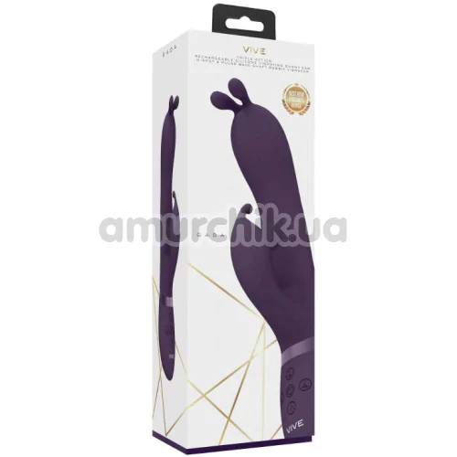 Вибратор с пульсацией Vive Gada, фиолетовый