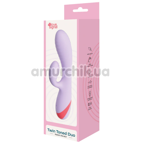Вібратор Love Signal Twin Toned Duo, бузковий