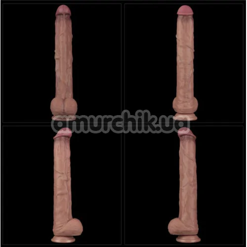 Фаллоимитатор Dual-Layered Silicone Nature Cock LV411301, светло-коричневый