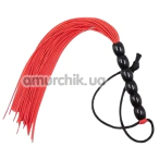 Флоггер DS Fetish Mini Flogger Balls, красный - Фото №1