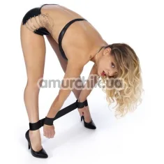 Фіксатори для рук і ніг Fetish Tentation Ankle And Wrist Straps, чорні - Фото №1