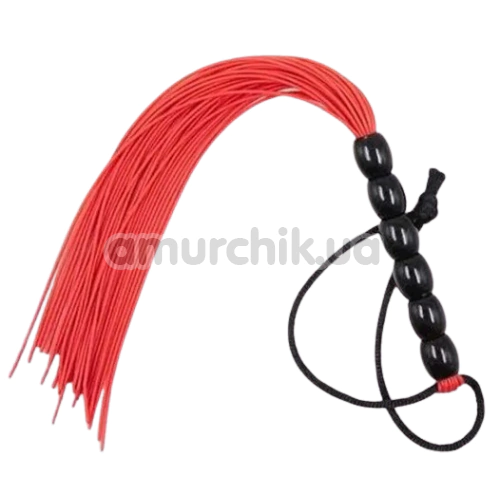 Флоггер DS Fetish Mini Flogger Balls, красный - Фото №1