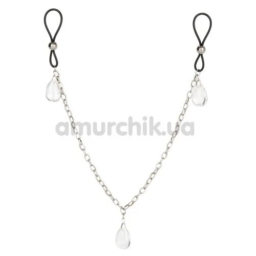 Зажимы для сосков Nipple Play Non-Piercing Nipple Chain Jewelry Crystal - Фото №1