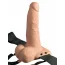 Полый страпон с вибрацией Fetish Fantasy Series 6 Hollow Rechargeable Strap-on with Remote, телесный - Фото №1