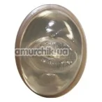 Симулятор орального сексу з вібрацією Cyberskin Release Deep Throat Stroker Vibrating, прозорий - Фото №1